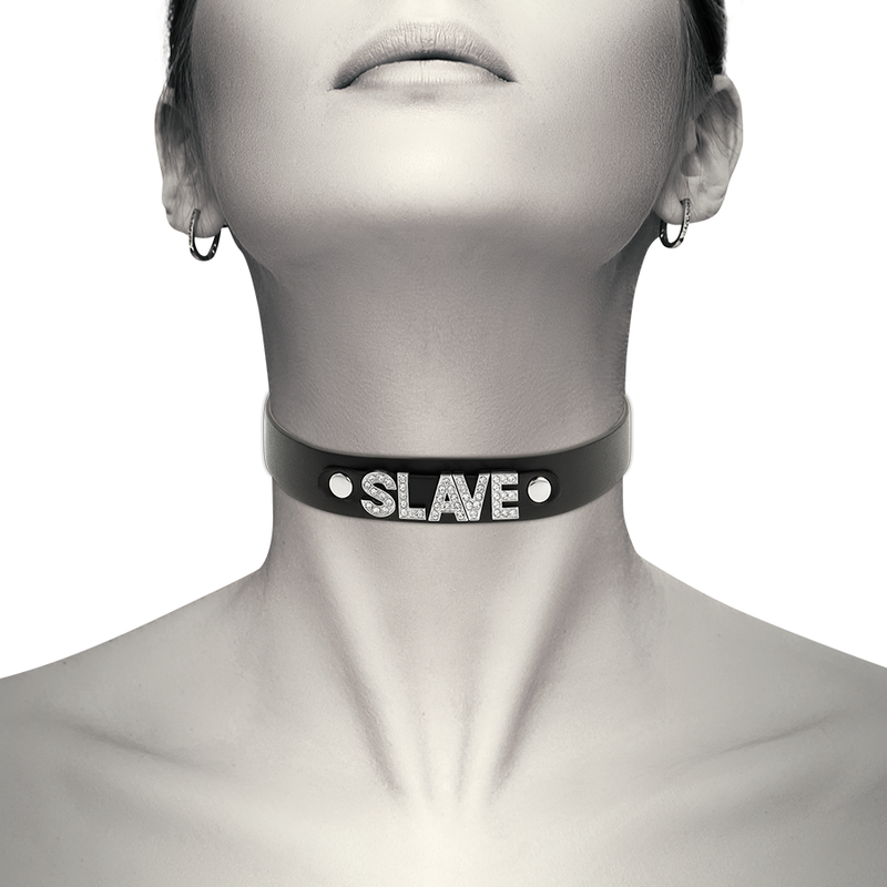 COQUETTE - CHIC DESIRE CHOKER CUERO VEGANO SLAVE
