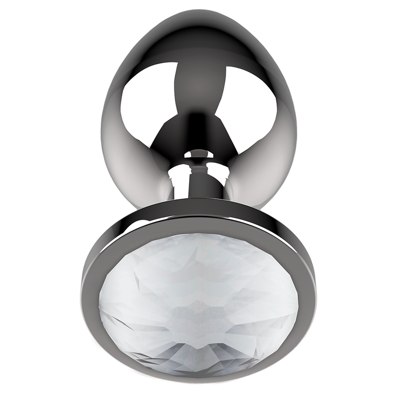 COQUETTE TOYS - PLUG ANAL DE METAL TALLA L CRISTAL CLEAR 4 X 9CM