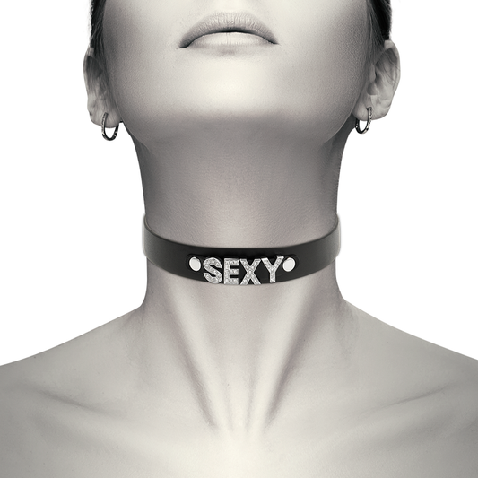 COQUETTE - CHIC DESIRE CHOKER CUERO VEGANO SEXY