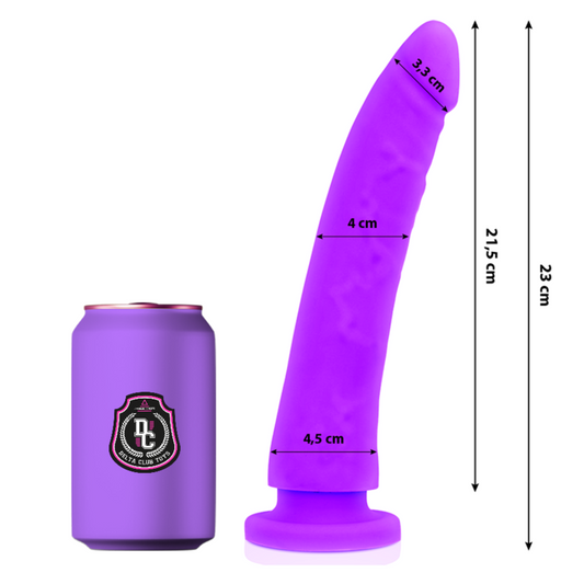 DELTA CLUB - TOYS DILDO LILA SILICONA MEDICA 23 X 4.5 CM
