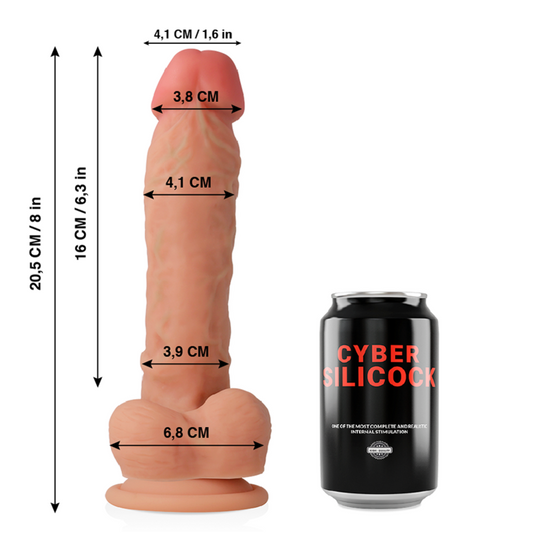 CYBER SILICOCK - MAGNUS REALISTICO SILICONA LIQUIDA 20.5CM