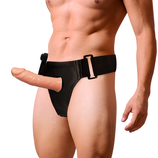 HARNESS ATTRACTION - ÁRNES HUECO BENNY CON VIBRADOR 15 X 4.5CM