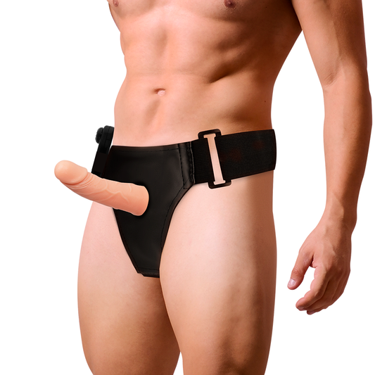 HARNESS ATTRACTION - ÁRNES HUECO MARCOS  CON VIBRADOR 15 X 5 CM