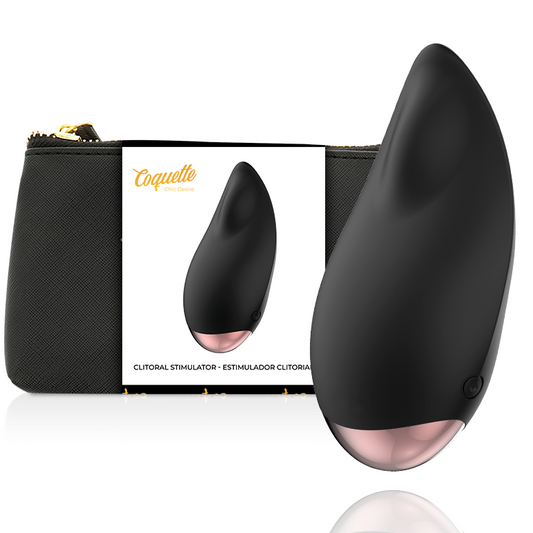 COQUETTE TOYS - ESTIMULADOR CLÍTORIS NEGRO / GOLD GOTA